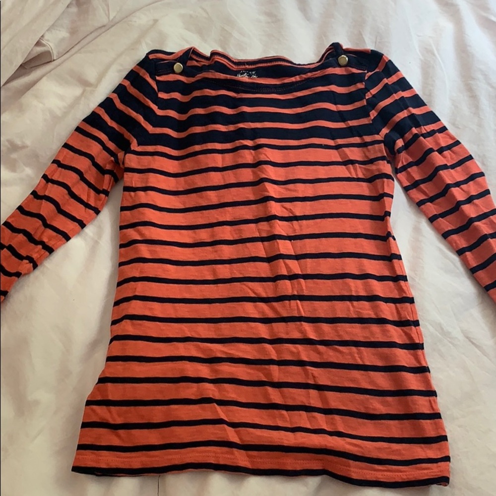 J Crew striped long sleeve tee